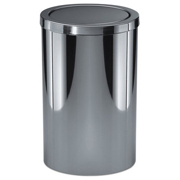 DW 124 Waste Basket in Polished Stainless Steel