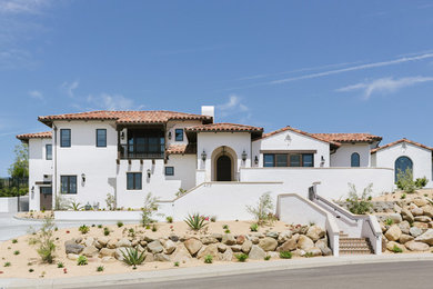Tuscan exterior home photo in San Luis Obispo