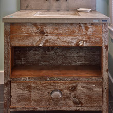Upstairs powder room