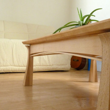 Table basse japonisante en hêtre massif