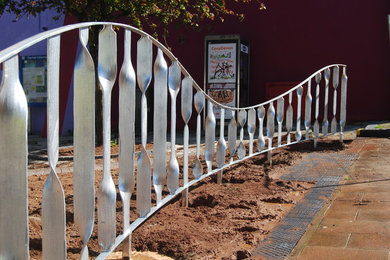 Contemporary bespoke metal railings