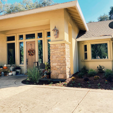Rustic Front Porch & Yard Refresh