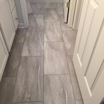 Transitional Bathroom Tile Remodel