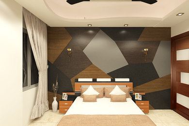 Example of a trendy bedroom design in Other