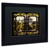 Philippe Hugonnard 'Garden View' Art, Black Frame, Black Matte, 20"x16"