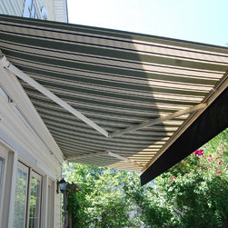 Drop Screen Partially Lowered - Awnings