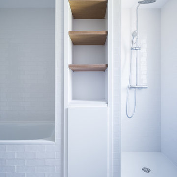Baño de diseño "HEXÁGONOS" | Mónica Diago