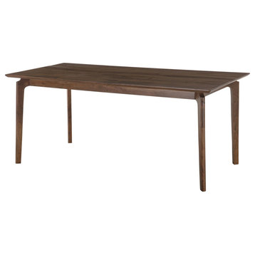 Kenzo 60” Mango Wood Small Dining Table, Brown