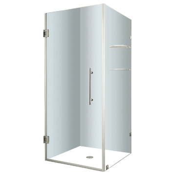 Aston Aquadica GS 36"x36"x72" Completely Frameless Square Shower, Stainless