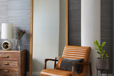 Inspiration for a transitional master bedroom remodel in New York