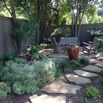 Natural Back Yard with Water Feature