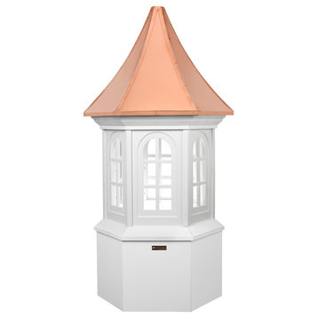 Smithsonian Georgetown Vinyl Cupola With Copper Roof 26"x59"
