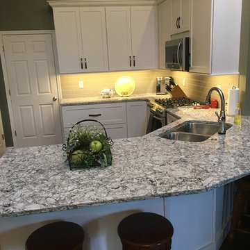 Stunning Off White Kitchen and Desk
