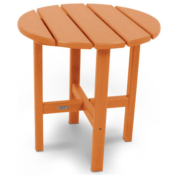Ivy Terrace Classics 18" Round Side Table, Tangerine