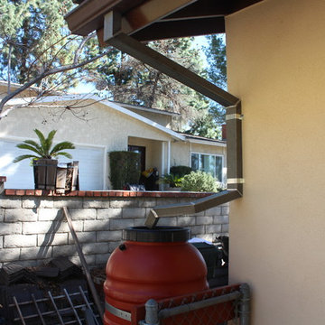 Soldered Steel Downspouts in La Cresenta