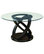 Dining Table - 48"Dia / Espresso With Tempered Glass