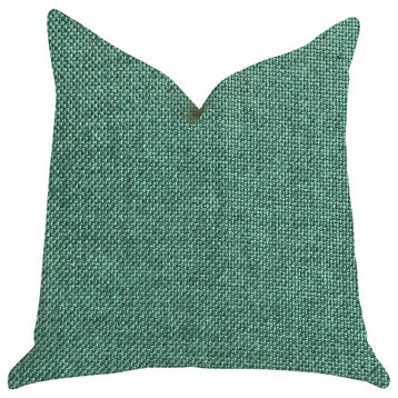 Grass Seed Luxury Throw Pillow in Green, 20"x30" Queen