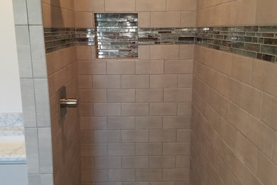 Inspiration for a contemporary bathroom remodel in Dallas