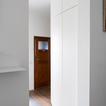 Vestiaire courbe PÔ bois et acier