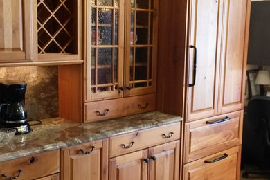 Kitchen - rustic kitchen idea in Denver