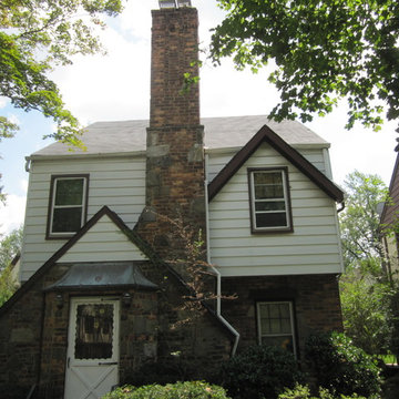 vinyl siding, before and after
