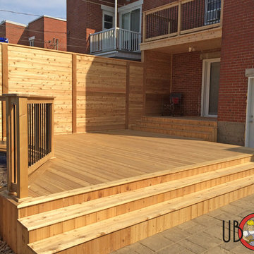 2-Level Western Red Cedar Deck and Fence