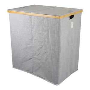 sectioned laundry hamper