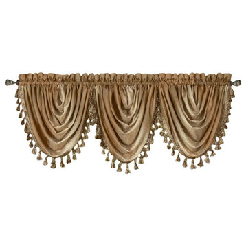 Ombre Waterfall Valance, Sandstone