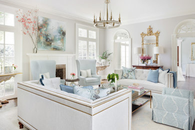 Example of a mid-sized classic living room design in Atlanta