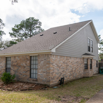 Full Hardie Plank Re-side with Sherwin Williams Emerald Paint
