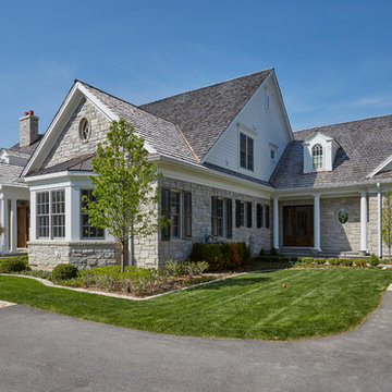 Intersecting Gable Rooflines with Cedar Shake Roof