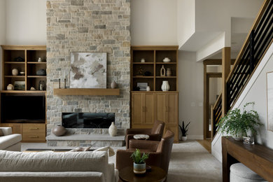 Inspiration for a living room remodel in Minneapolis