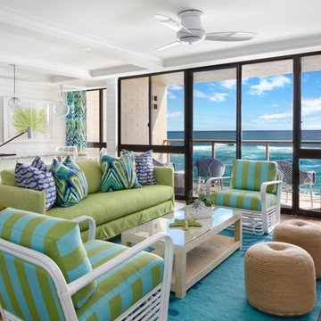 Beach Style Living Room