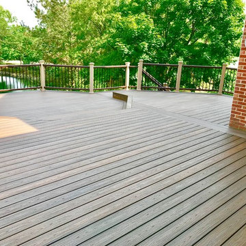 Trex deck Barrington IL with Trex lighting