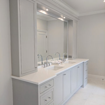 Transitional Flush Inset Face Frame Master Bath