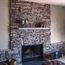 lower level fireplace