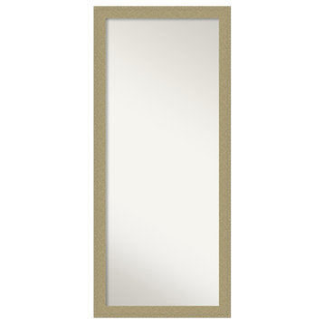 Mosaic Gold Non-Beveled Full Length Floor Leaner Mirror - 28.25 x 64.25 in.