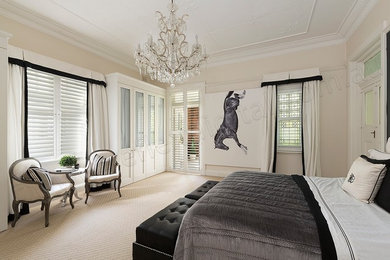 Inspiration for a traditional bedroom in Sydney.