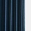 Italian Faux Linen Curtain Single Panel, Sergeants Blue, 50"x120"