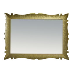 Versalles 39"1/4 decorative mirror. Gold fantasy. - Bathroom Mirrors