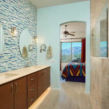 Beautiful Blue Master Bath