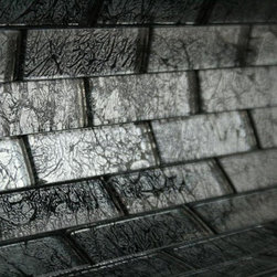 1x3 Glossy Silver Sky Subway Glass Mosaic Tiles - Home Accessories & Decor