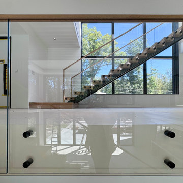 Project #126 | Contemporary Staircases with Integrated LEDs & Glass Railing