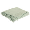 Rizzy Home Transitional Cable Knit Throw With Aqua Finish THRTH0604AA005060
