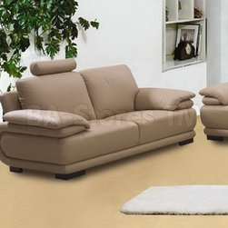 Rhythm Loveseat with Headrest and Strict Curves - Loveseats