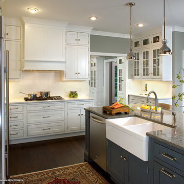 Door style: Pendleton 275 Inset  |  Species: Paint grade  |  Finish: White