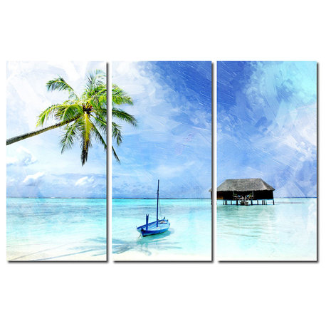 Tropical Escape Canvas Wall Art, 3-Piece Set