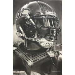 Seattle Seahawks Helmet Print – Hobrecht Sports Art