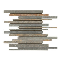 Multicolor Stick Slate Mosaic - Mosaic Tile