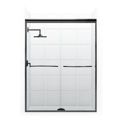 Coastal - Shower Doors | Pararagon 1/4" Frameless | ORB / Clear Glass by Coastal - Shower Doors